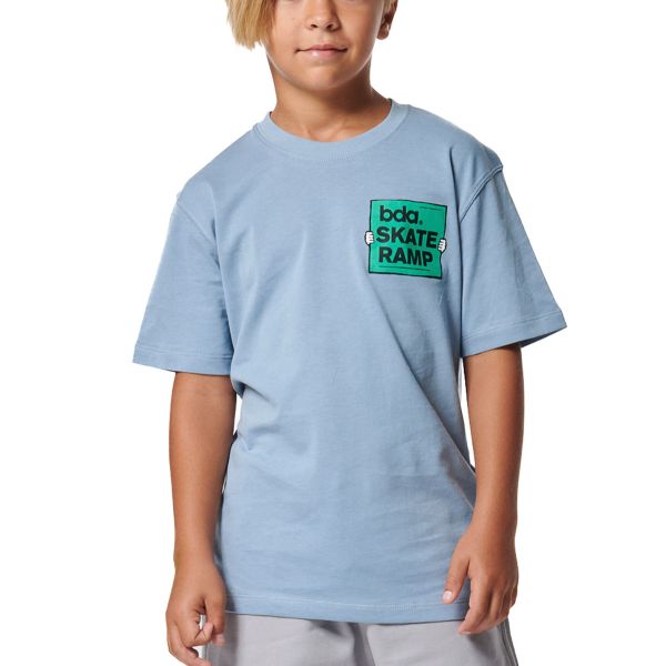 Body Action Graphic Short Sleeve T-Shirt 054505-01-DustyBlue