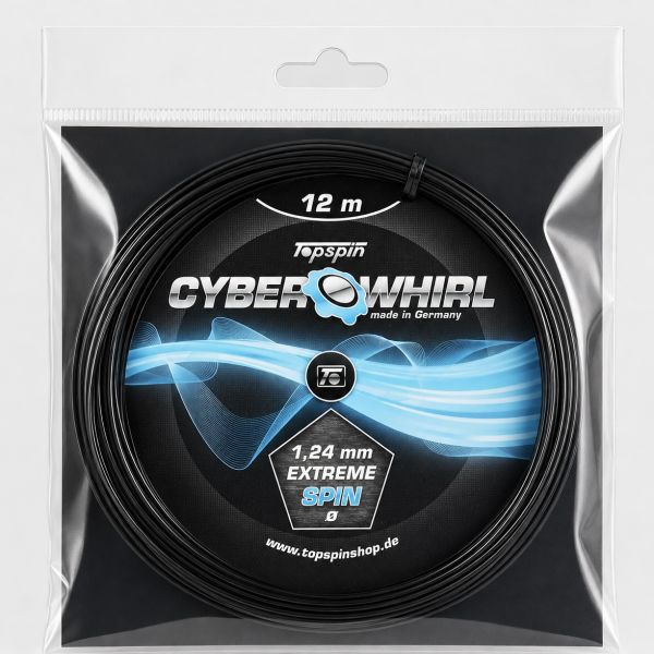 Topspin Cyber Whirl Black String (1.24mm, 12m) TOSSCW