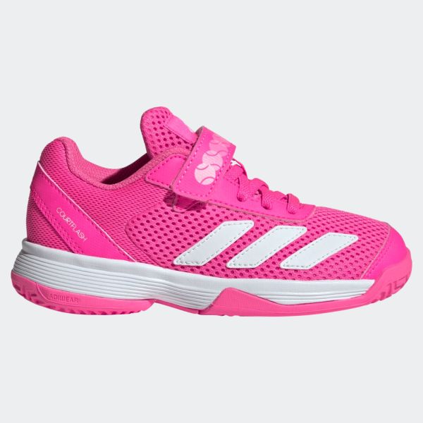 adidas Courtflash Hook And Loop Junior Tennis Shoes JR4428