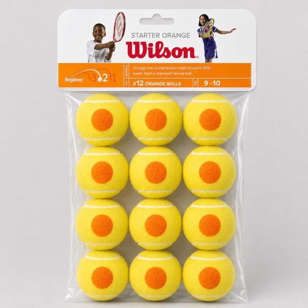 Wilson Starter Orange Junior Tennis Balls x 12 WRT137200